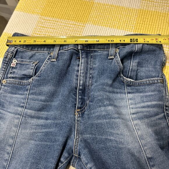 AG Jeans Farrah Ankle - High Rise Skinny Patch Blue Size 29 - Picture 8 of 13
